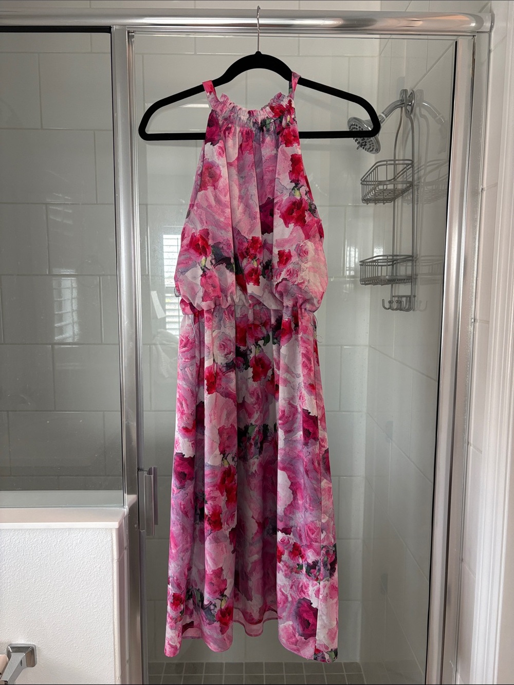 Adrianna Papell Floral Midi Dress
